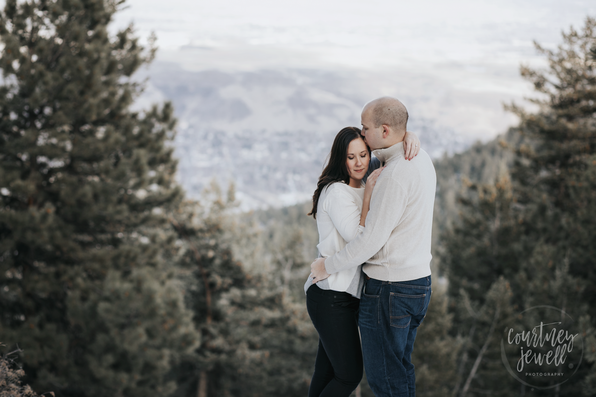 denver, engagement, colorado, golden, photographer, photography, look out mountain, mountains, engaged, couple, love, rustic, rocky mountains, estes, vail, snow, winter