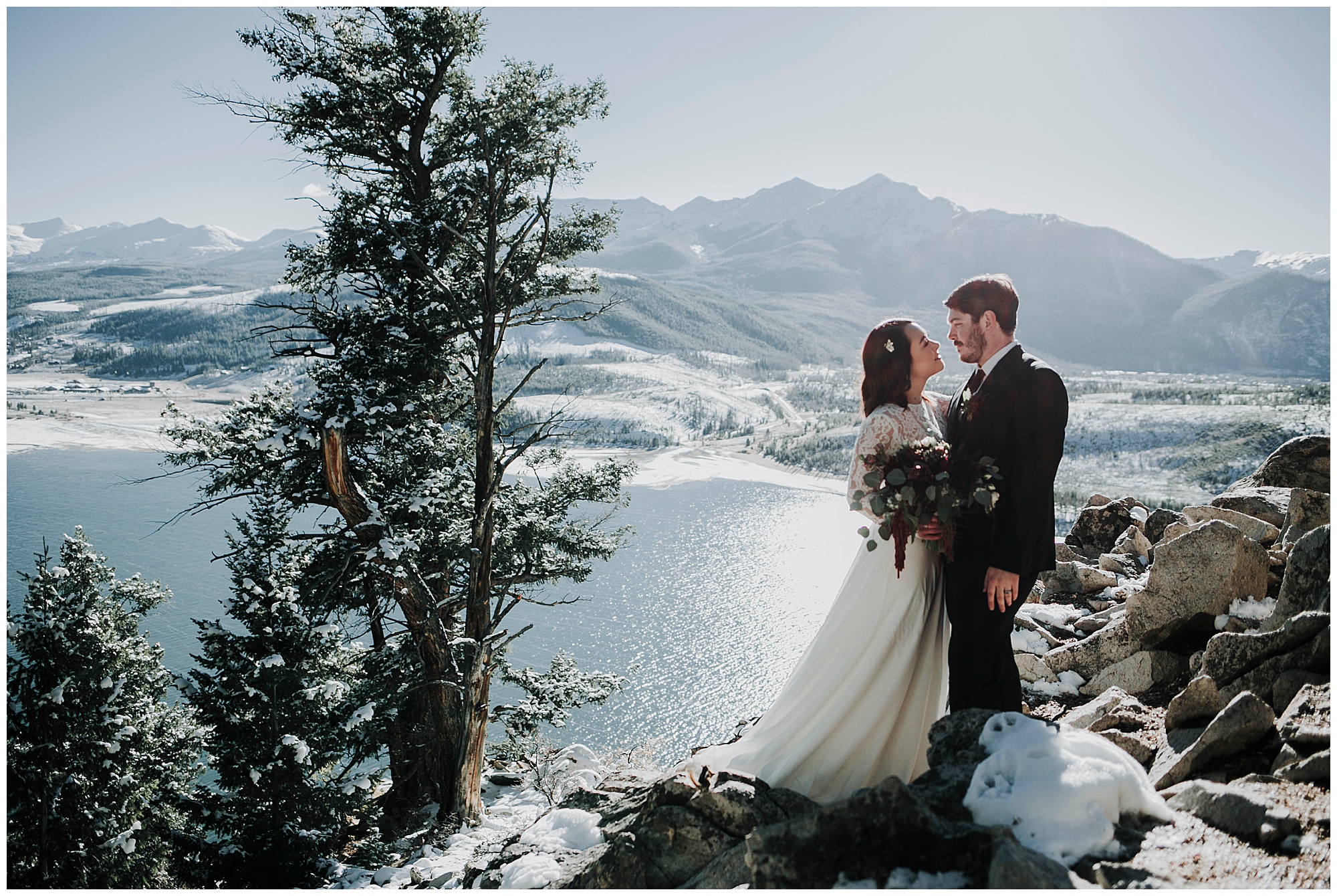 Denver, wedding, lake, Dillion, destination, photographer, colorado, photography, photos, winter, rustic, snow