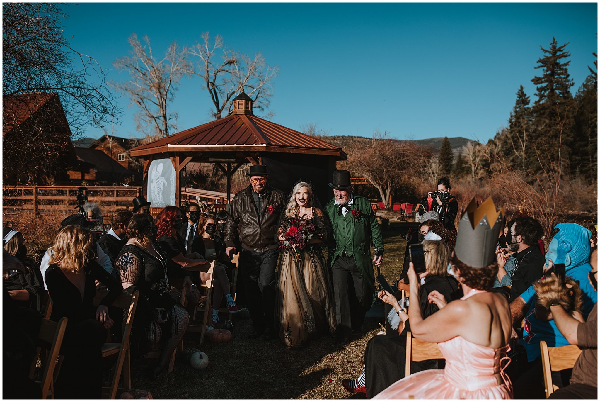 colorado wedding photographer, denver wedding photographer, halloween wedding, Colorado Springs wedding photographer, south fork, colorado, wedding, photographer, halloween, October, costume, party