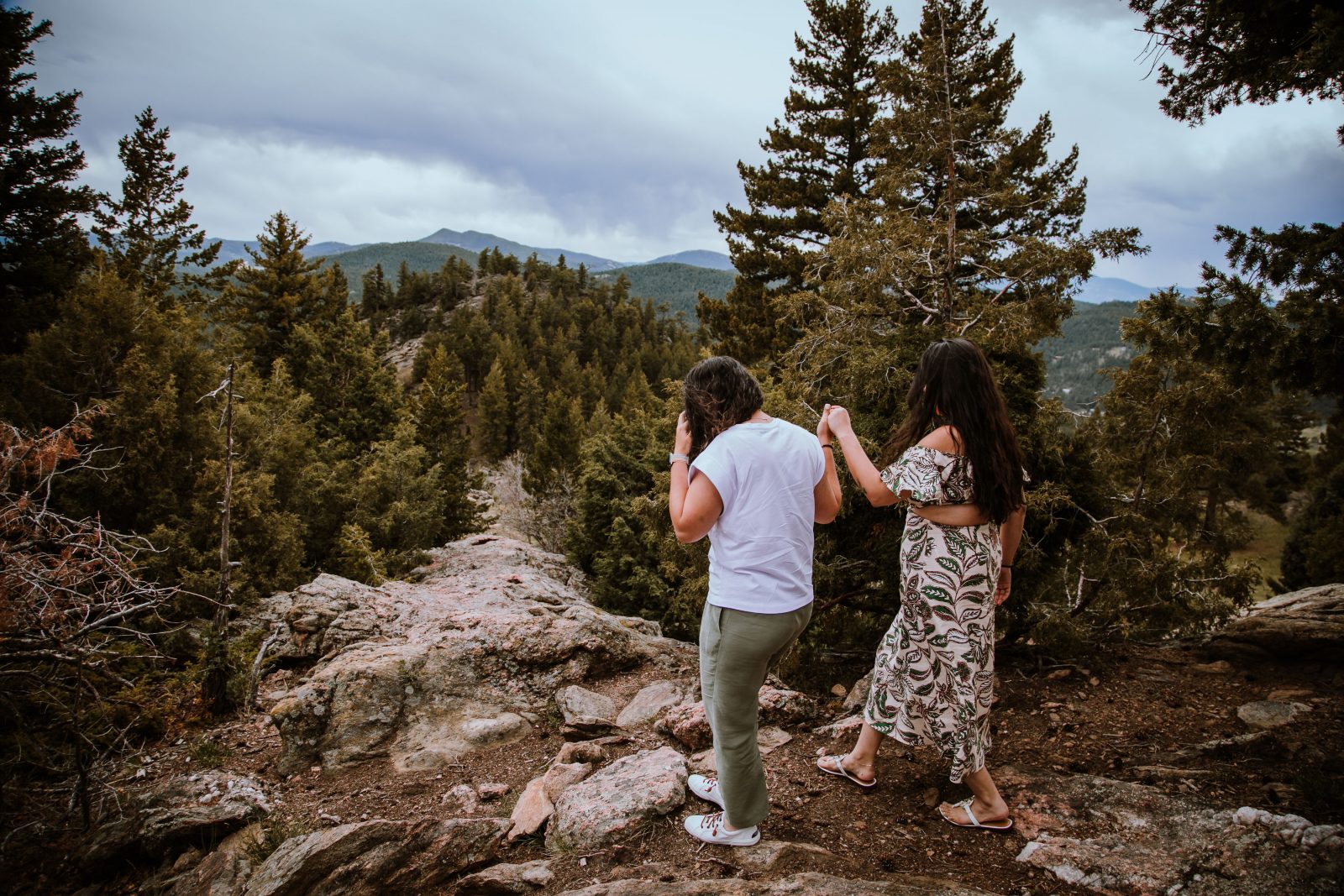 Jennifer + Ashley | Mount Falcon Engagement Session | Colorado