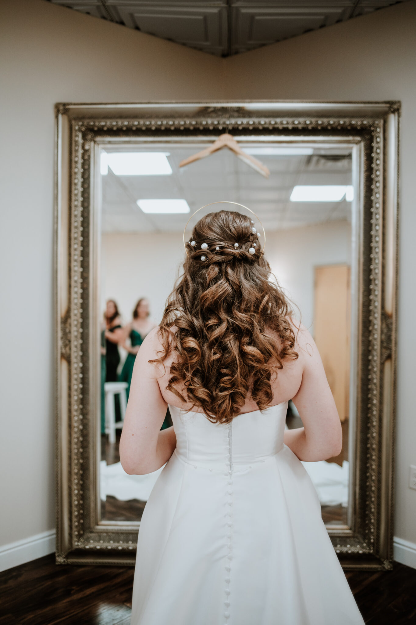 Bride getting ready before the ceremony at Wedgewood Weddings Black Forest