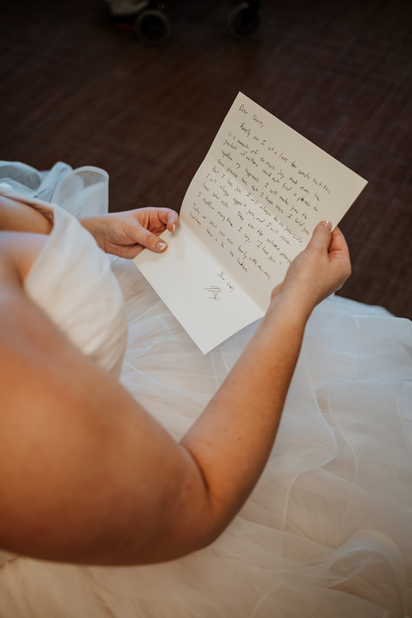 emotional letter from groom to bride fall wedding