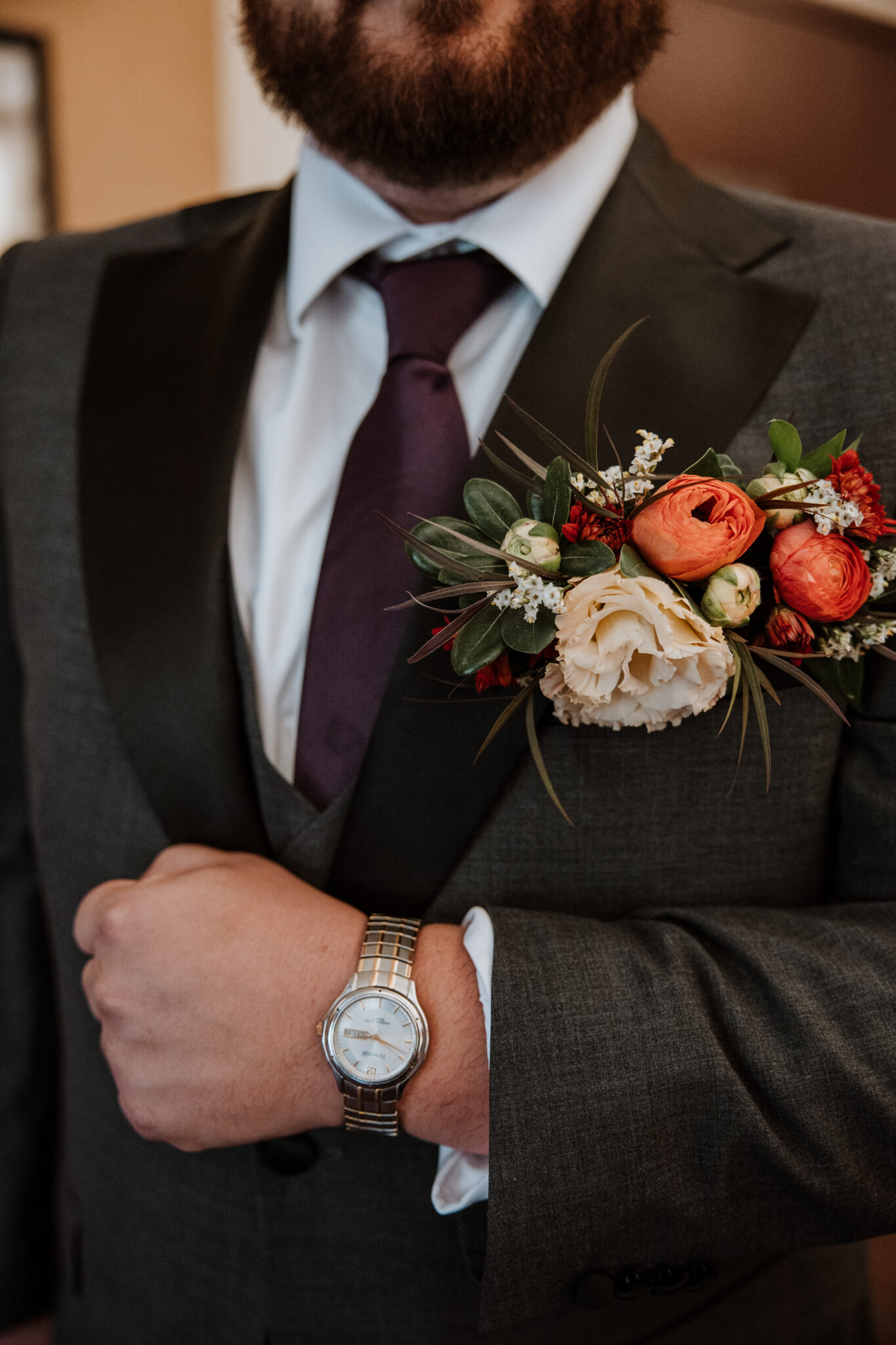grooms details getting ready